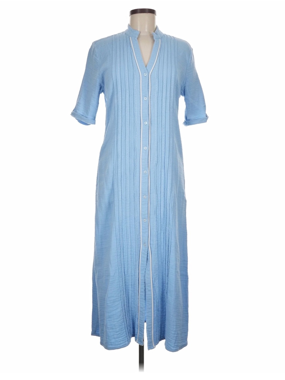Alice Walk Blue Button-Front Dress